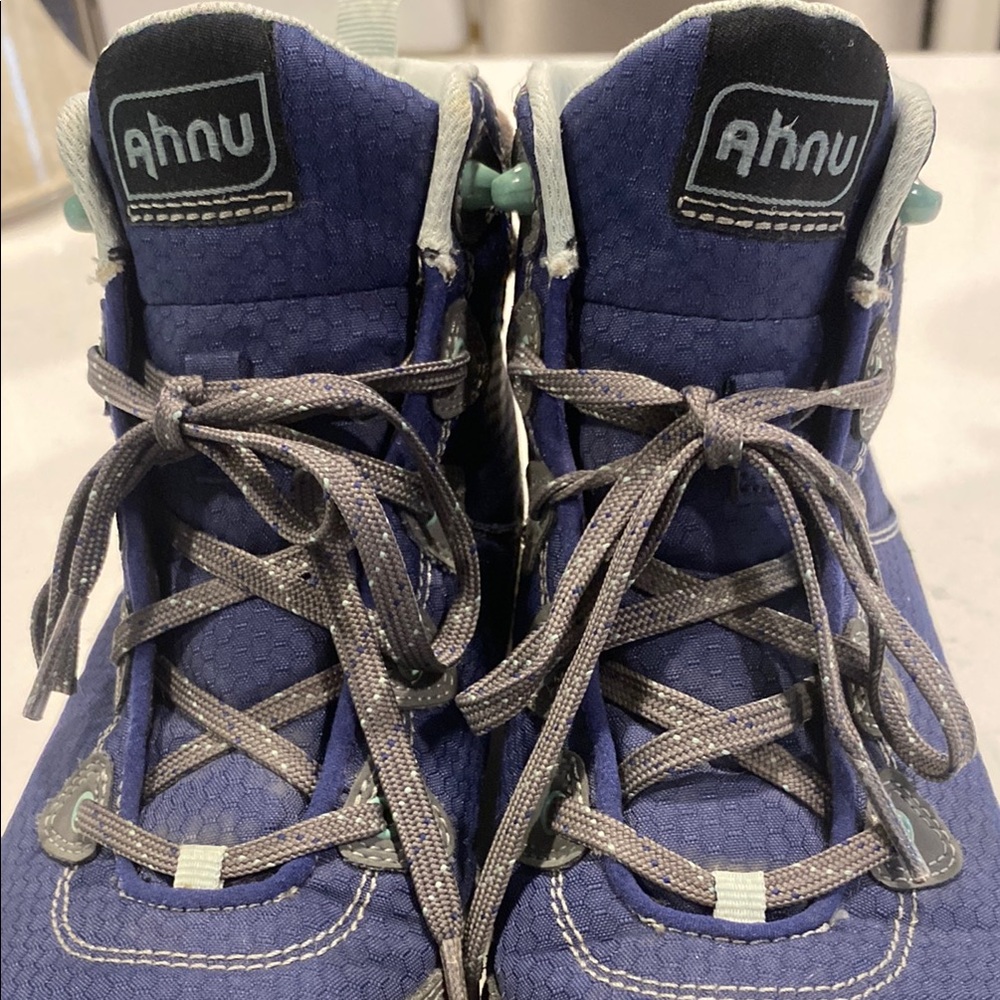 Ahnu Blue and Gray Outdoor Boots